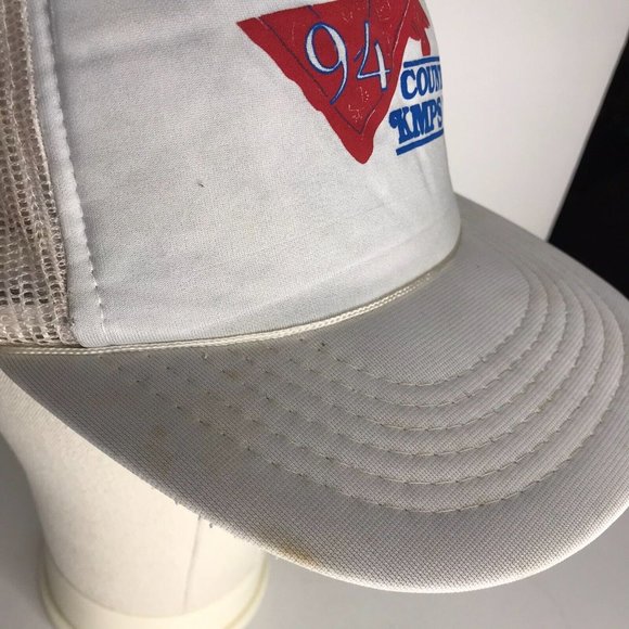 Vintage 94 Country KMPS FM Seattle Washington Snapback Distressed Hat - Picture 3 of 13
